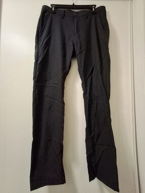 DUER Mens Nustretch Slim Straight Trouser, black, sz 33x32
